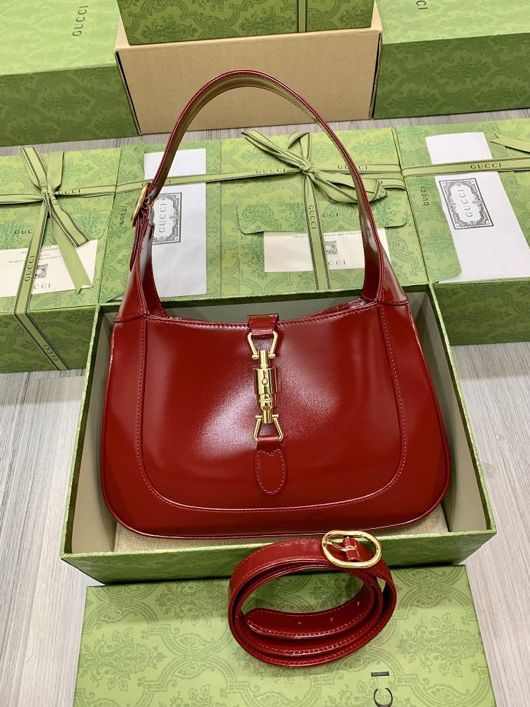 GG Jackie1961 full leather underarm bag and crossbody bag The new seasons It bag has a magical power that no other brand can experience The feeling