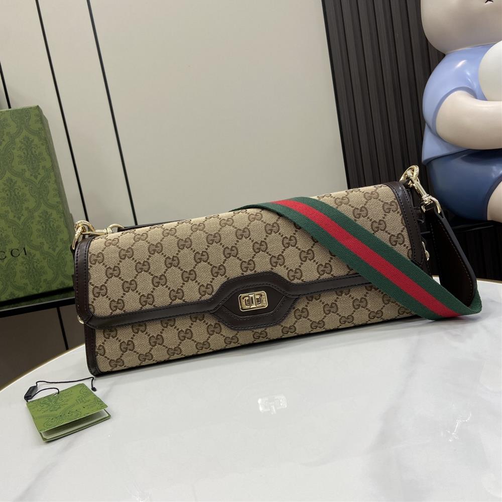 The new Gucci Luce series medium shoulder backpack The Gucci Luce series bags exude a strong sense of playfulness and fun Luce means light in Italia