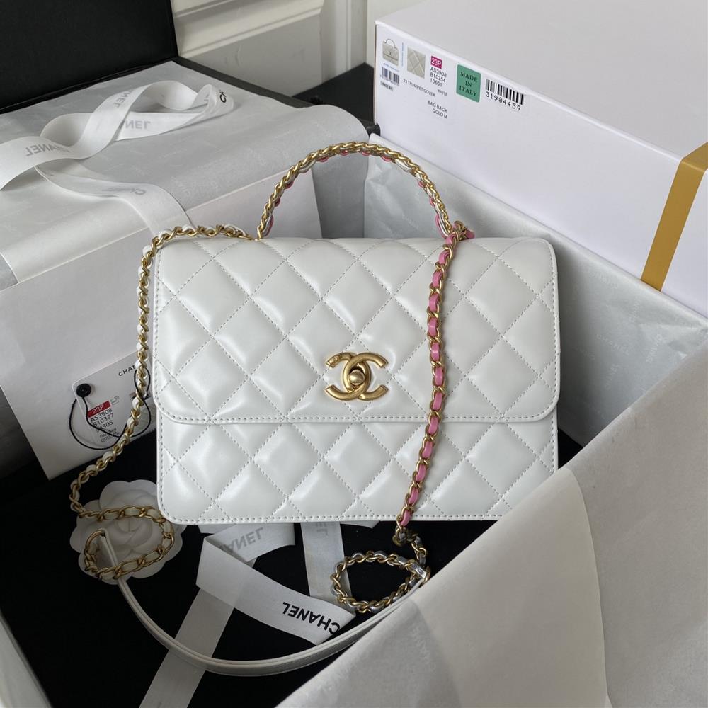 Chanel Xiaoxiang 23p new controller AS3908 is too fragrantI was really stunned by this Chanels handle packWhat do you say about this 23P handle bag