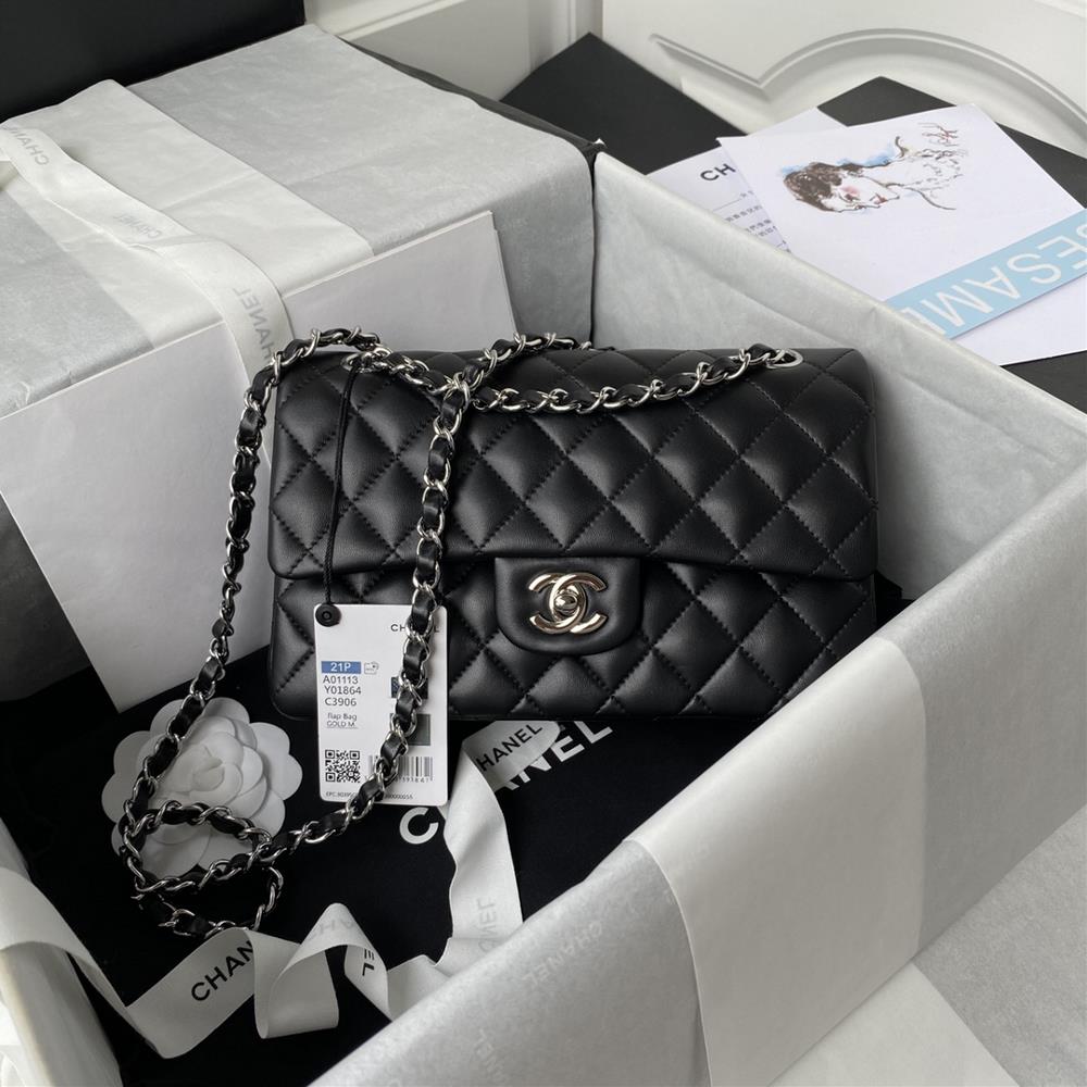 Black French highend customized product Chanel Classic Flap Bag  A01113 Interpreting Chanels classic style elegant minimalist and exquisite coun