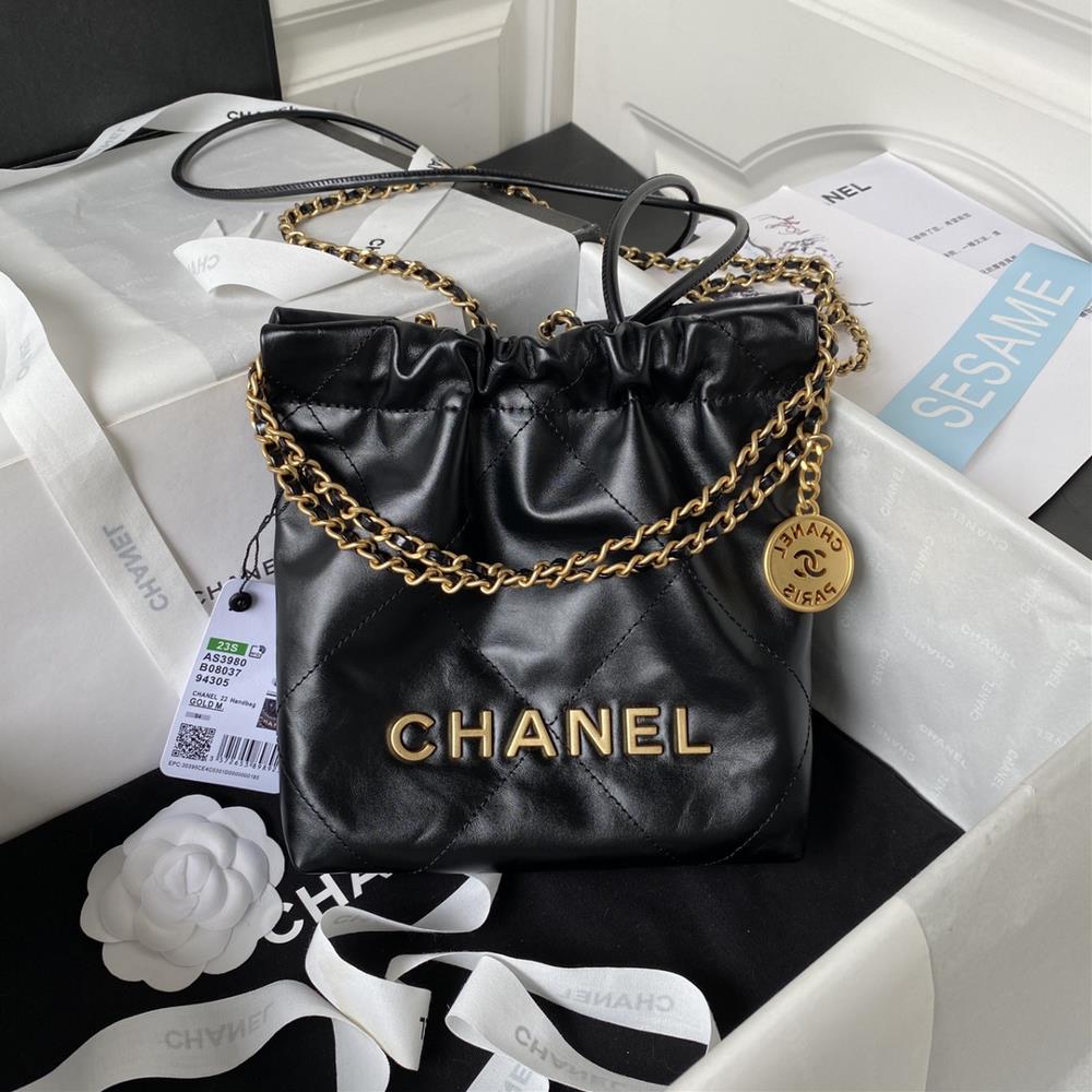 Chanel23SAS3980 Chanels mini22 hit HeartsChanel Gooses bag accessories will always be planted with grass from the just concluded 2023 SpringSummer