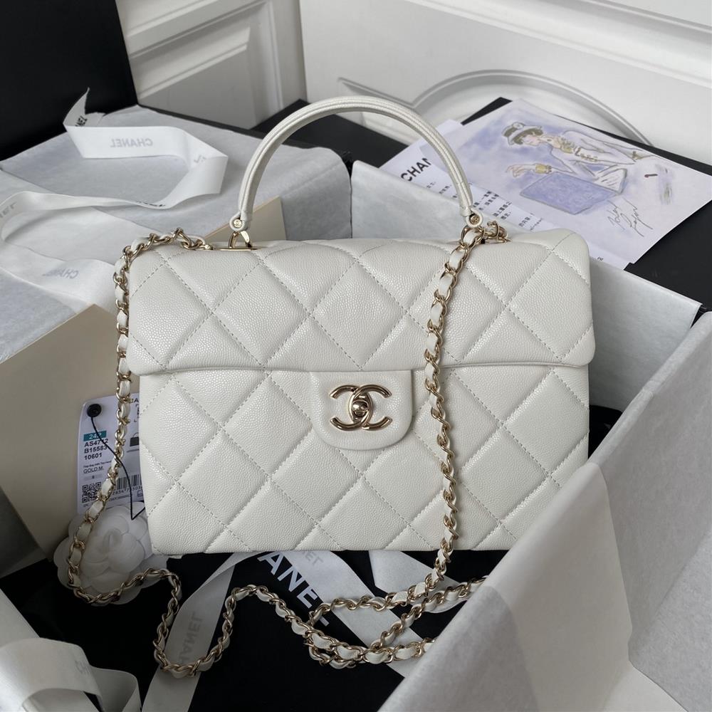 Chanel24p lychee patterned cowhide Kelly handbag super super beautiful AS4712The elegant and irresistible highend texture coupled with the practical