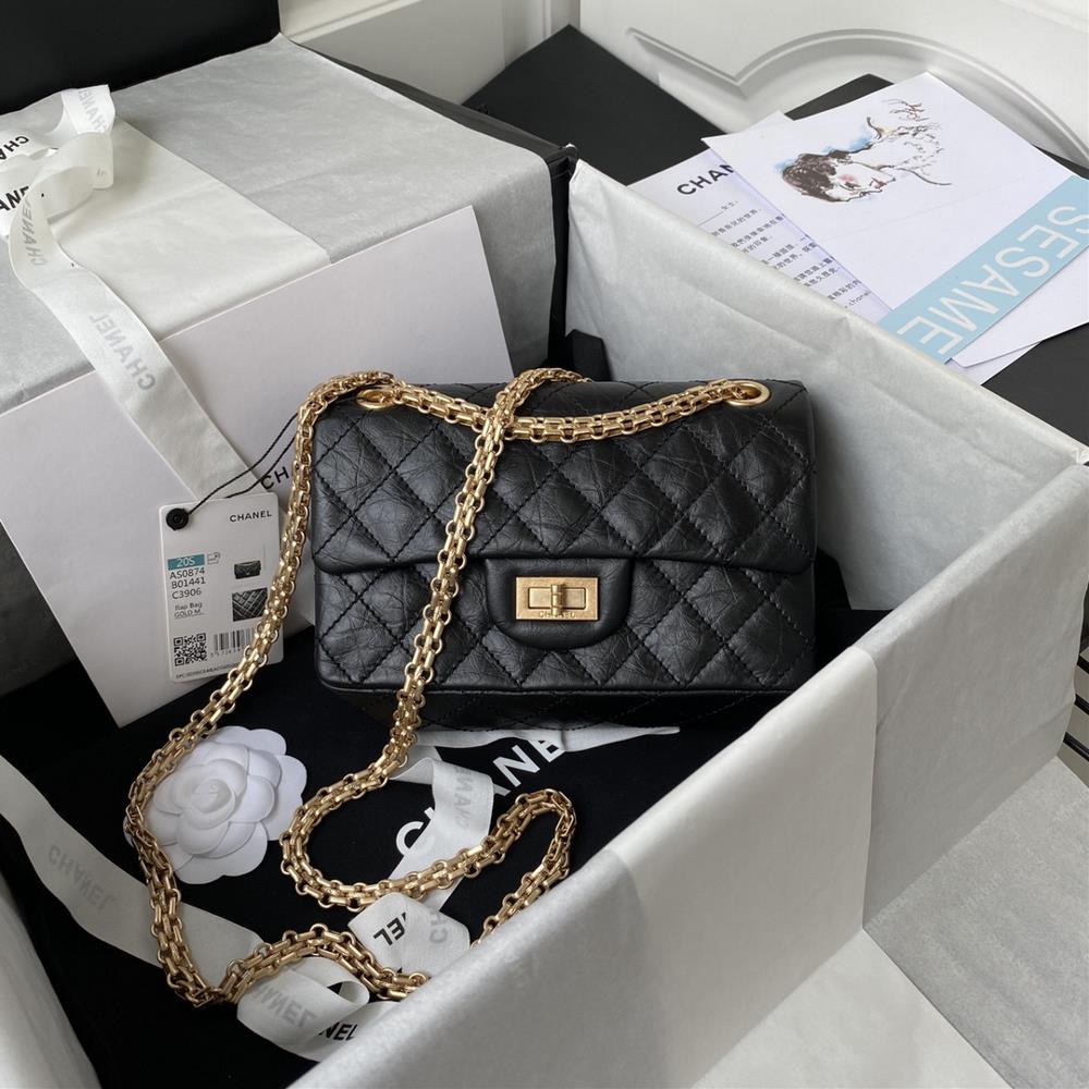0874ZP level Chanel Reissue Eternal Classic Autumn and Winter Official Latest Original Factory Imported Fetal Cow Leather is delicate soft and comf