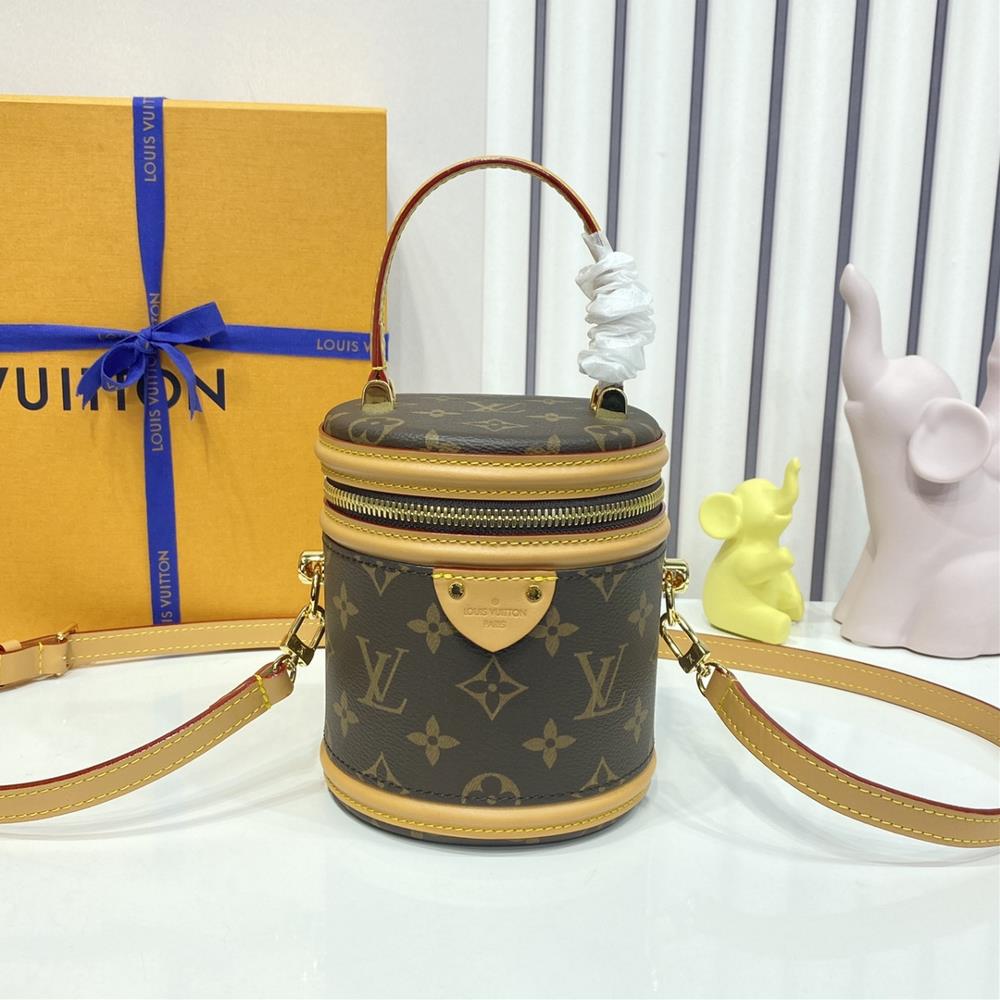 Nano Cannes Wealth Bucket M82952 Old Flower Yellow SkinThe mini version of the wealth bucket has also been released It is not heavy and lightweight