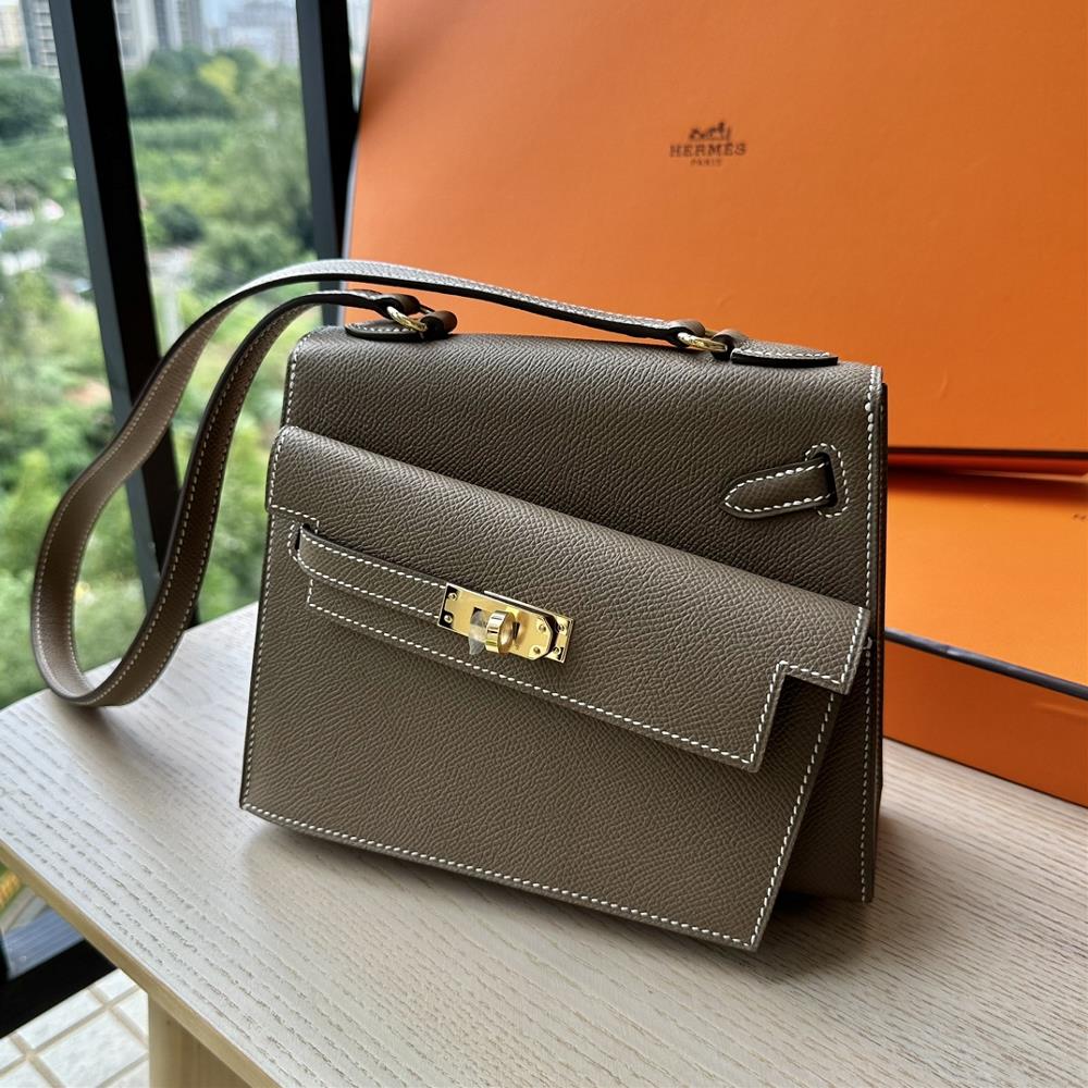 Kelly Desordre 20cm Epsom Ck18 Elephant Grey Gold Buckle  professional luxury fashion brand agency businessIf you have wholesale or retail intention