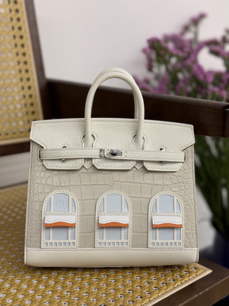 Birkin20cm American crocodile white house silver buckle in stock  professional luxury fashion brand agency businessIf you have wholesale or retail i