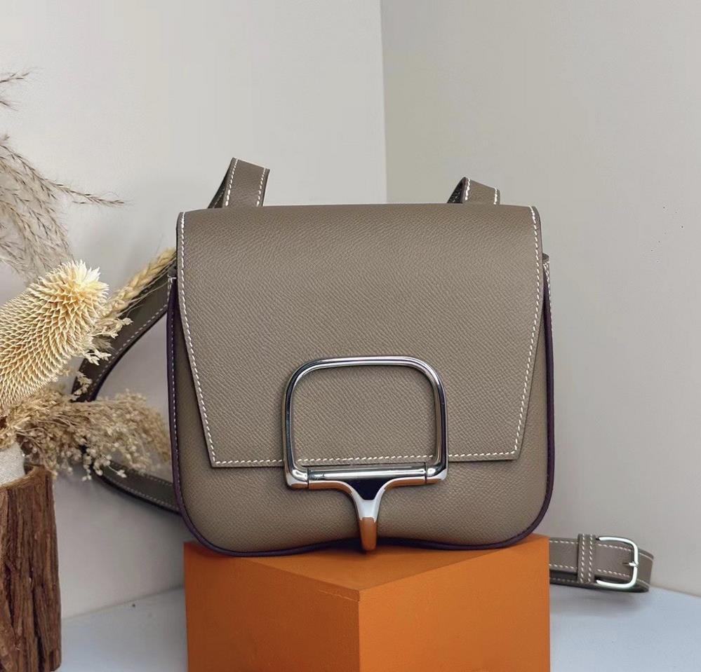 Bottom bag Della Cavalleria mini 18cm epsom elephant grey silver buckle  professional luxury fashion brand agency businessIf you have wholesale or r