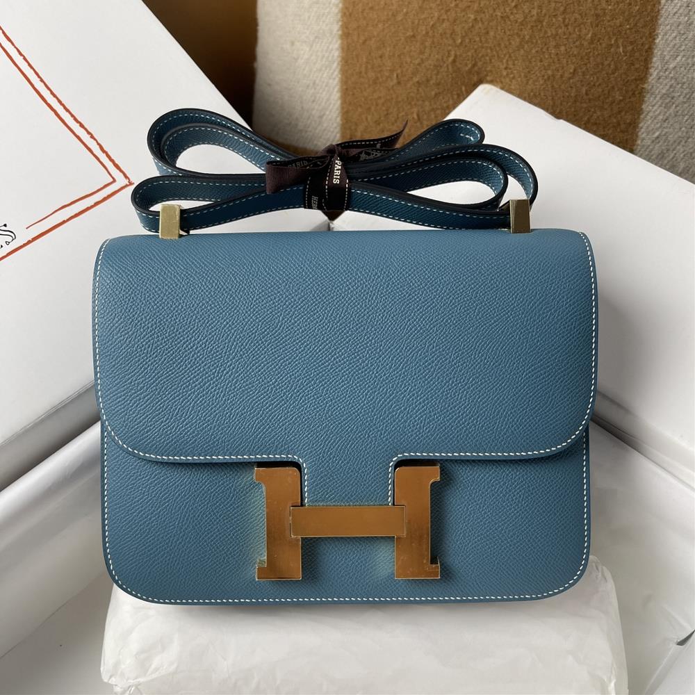 Customized Kangkang 24 Mirror Style Denim Blue EPSOM Gold Button Handmade  professional luxury fashion brand agency businessIf you have wholesale or