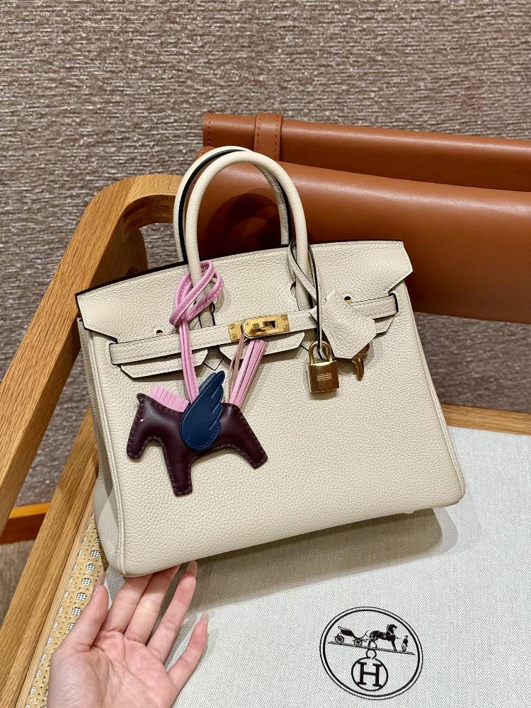 StyleBirkinColouri2NataSize252013cmLeathertogo From FranceHardwaregoldPlatinum 25 cream white original cowhide imported from France gold buckle hi