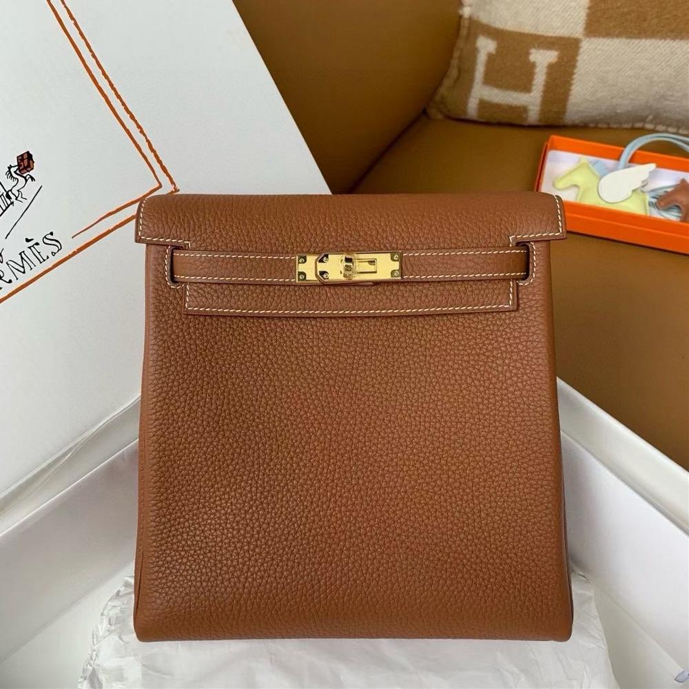 Kelly ado backpack gold brown TC gold buckle hand sewn  professional luxury fashion brand agency businessIf you have wholesale or retail intentions