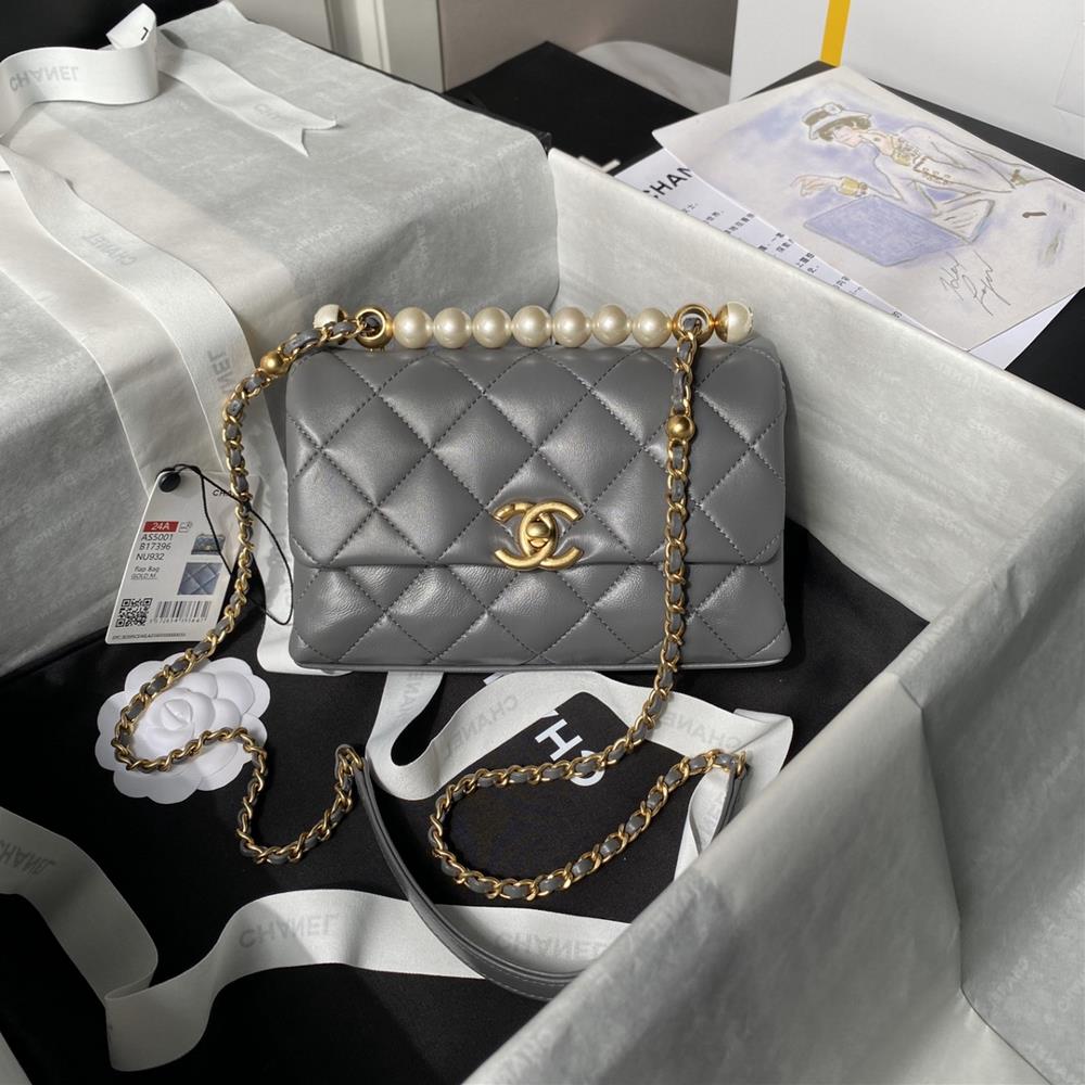 Chanel 24A Advanced Handicraft Workshop Pearl Luxury Texture Beauty Bag Model AS5001Sweet color matching highend luxury and durability are becoming