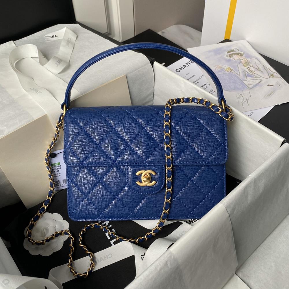Large Chanel24K lychee patterned cowhide flap handbag super super beautiful AS6261The elegant and irresistible highend texture coupled with the pra