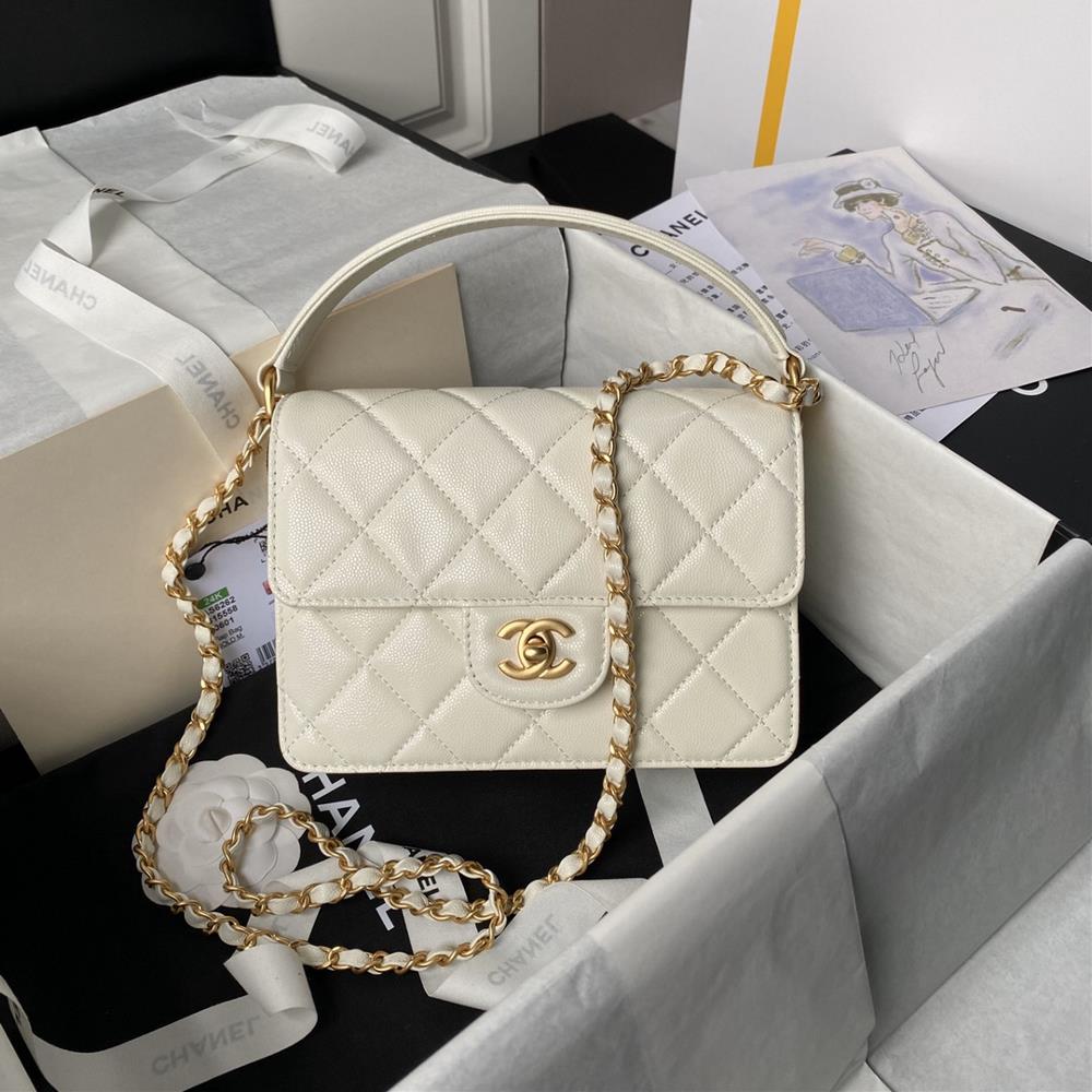 Chanel24K lychee patterned cowhide flap handbag super super beautiful AS6262 small sizeThe elegant and irresistible highend texture coupled with the
