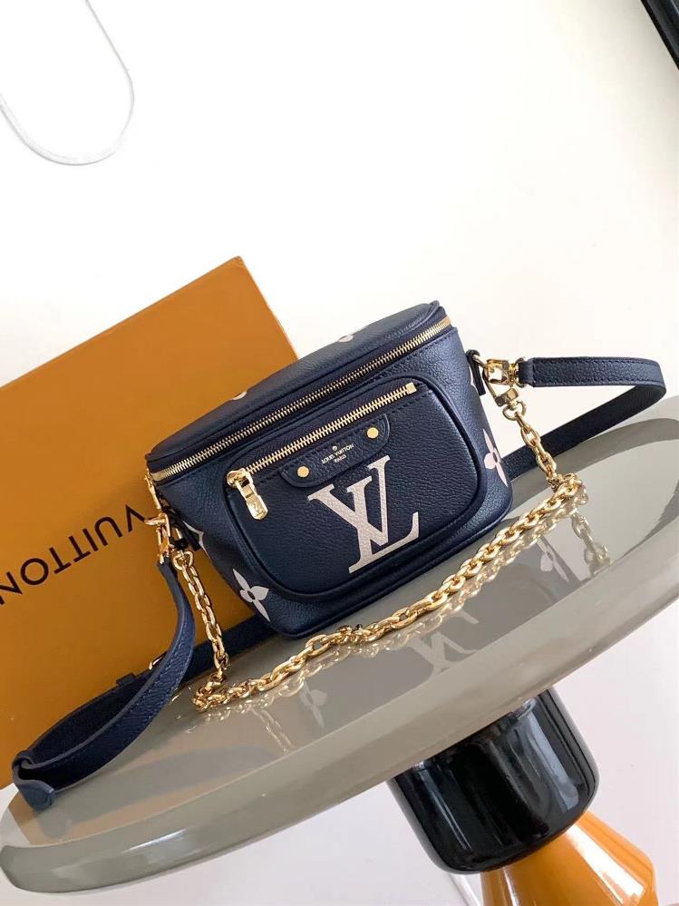 M82208 m82347This Mini Bumbag handbag is from the LV Gradient collection and features a gradient summer color with Monogram embossing on Monogram Impr