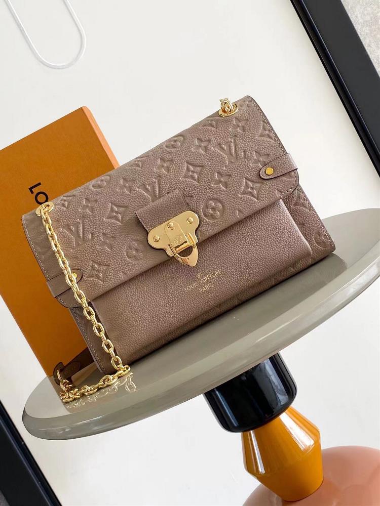VAVIN small handbag M43931Crafted from a blend of smooth and embossed Monogram Imprente cowhide this Vavin small handbag features a bright and eyeca