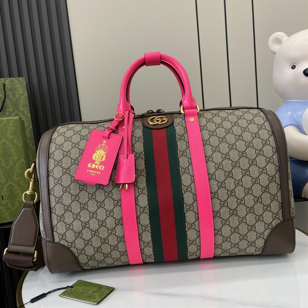 The new Gucci Savoy series medium size travel bag This item is from the Gucci Lido collection inspired by the summer vibe and beach clubs on the Ita