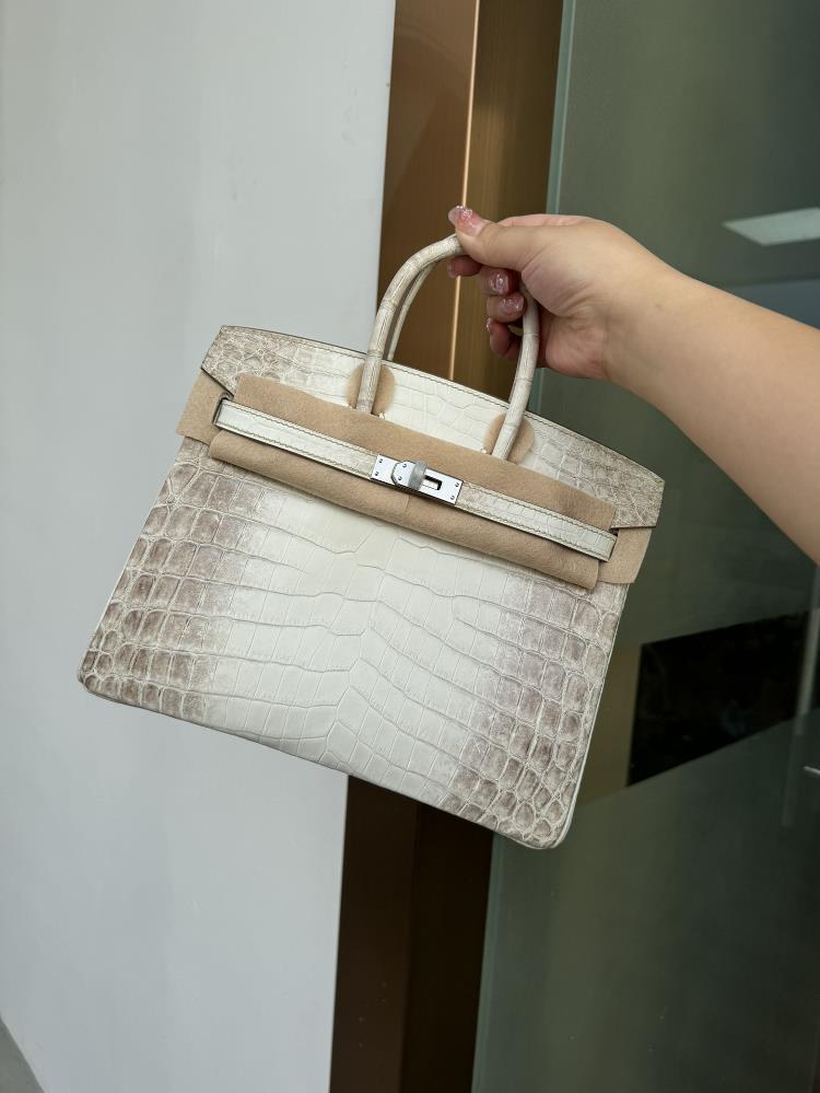 Himalaya BK25Singapore imports Nile crocodile skin platinum 253 pieces of leather with full hand sewn inner goat skin  professional luxury fashion br