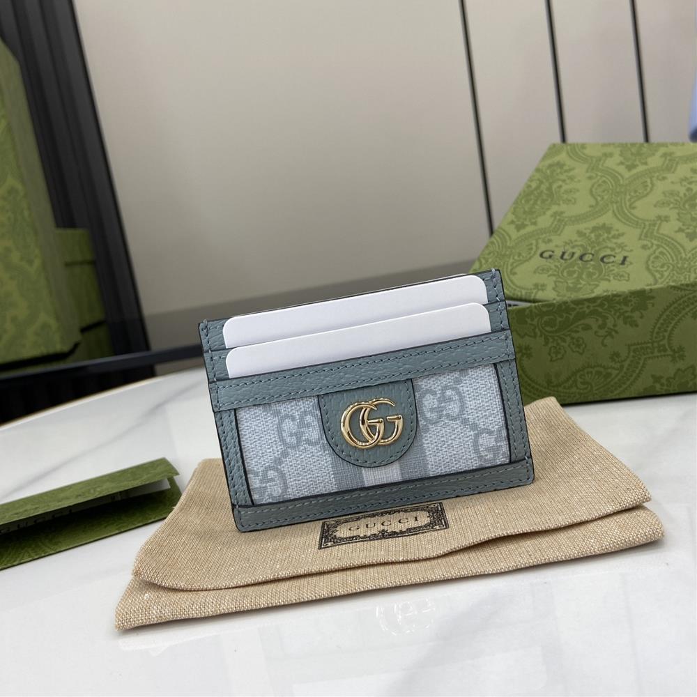 New GG Ophidia series GG card holder GG Supreme canvas interprets Guccis small leather goods collection achieving a classic style This Ophidia ser