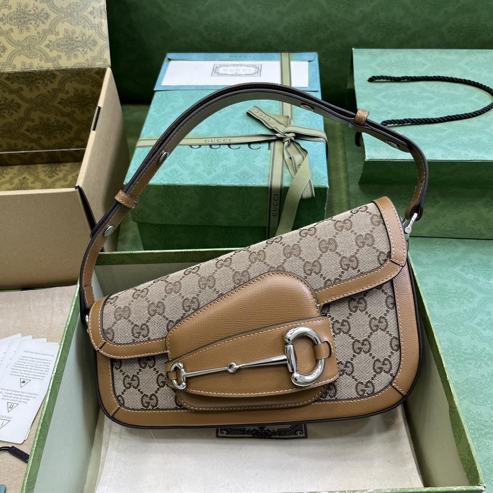 Gucci Horsebit 1955 Series Small Shoulder Backpack The brand revitalizes its collection design and fashionable silhouette from a new perspective pay