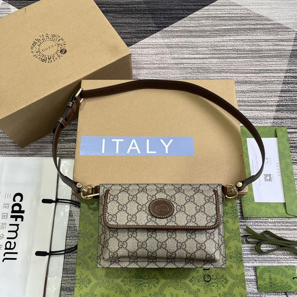 Gucci traces its brand back to the luxury travel trend of the 1920s and continues to explore its leather goods collection with full packaging This