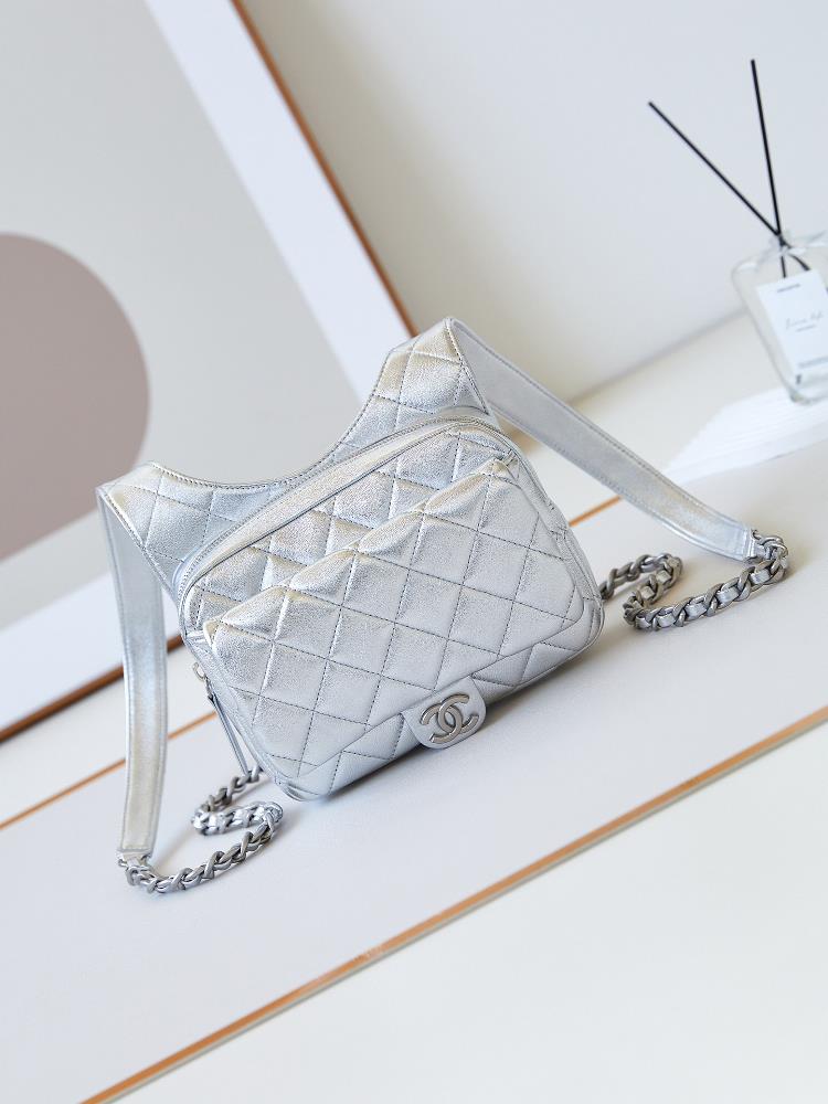 24c backpackThe super eyecatching bag that exudes charm on the runway with its head raised in anticipation is what Im talking aboutMetallic silver