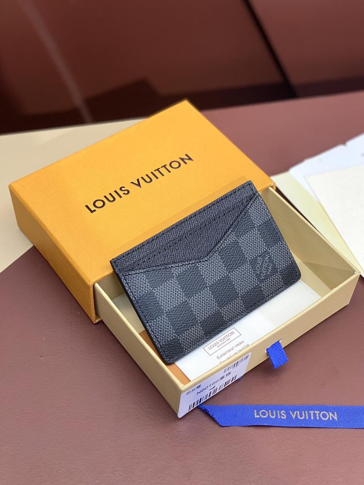 The N60166 Haige Neo card bag made of Monogram Macassar canvas is the first choice for carrying important cards Leather trims make Louis Vuittons cl