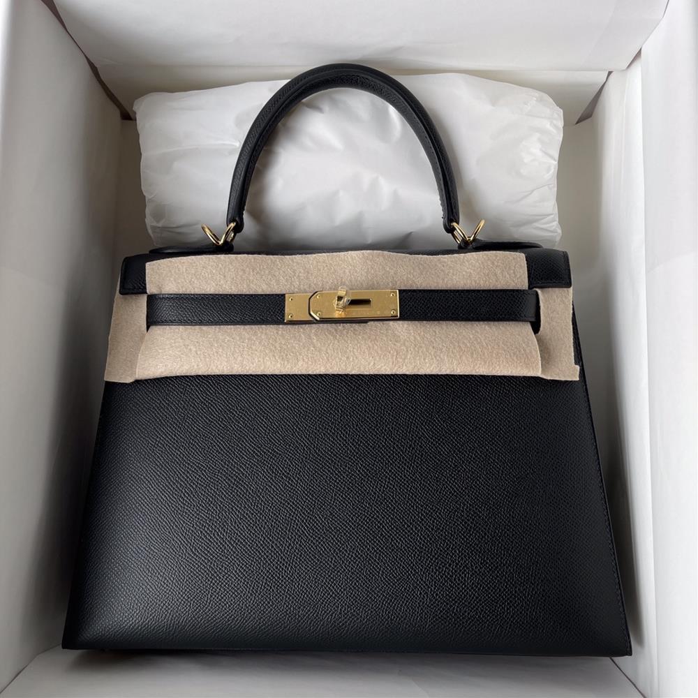 Kelly Black Gold Original Epsom Leather 28cm Handmade  professional luxury fashion brand agency businessIf you have wholesale or retail intentions