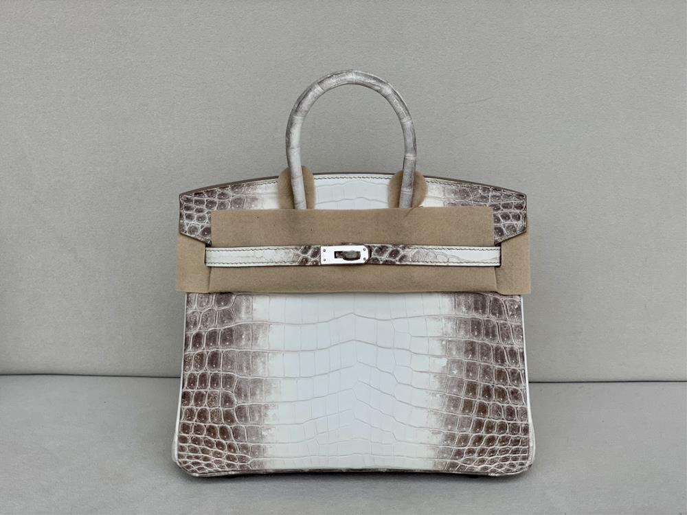 birkin25cm   Silver buckle matte crocodile Nile Niloticus Himalaya top handmade in stock  professional luxury fashion brand agency businessIf you ha