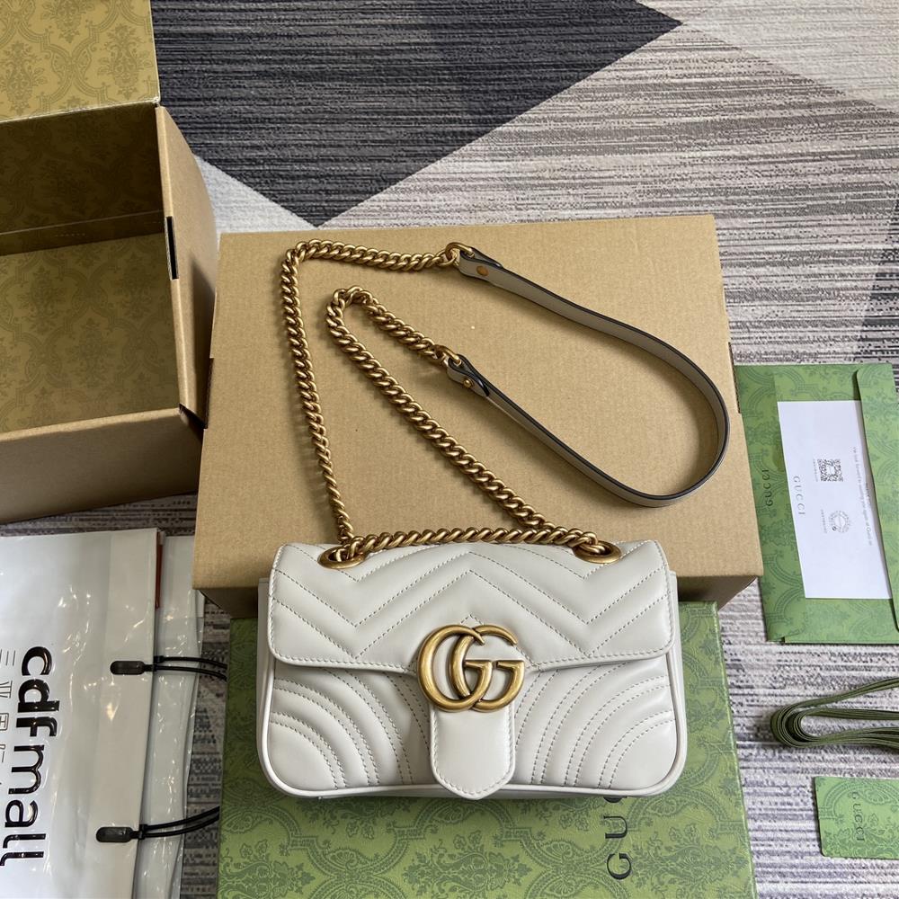 Imported original leather with complete packaging GUCCI GG Marmont series classic king of sales kingAuthentic original leather 446744 size 22136cmTh