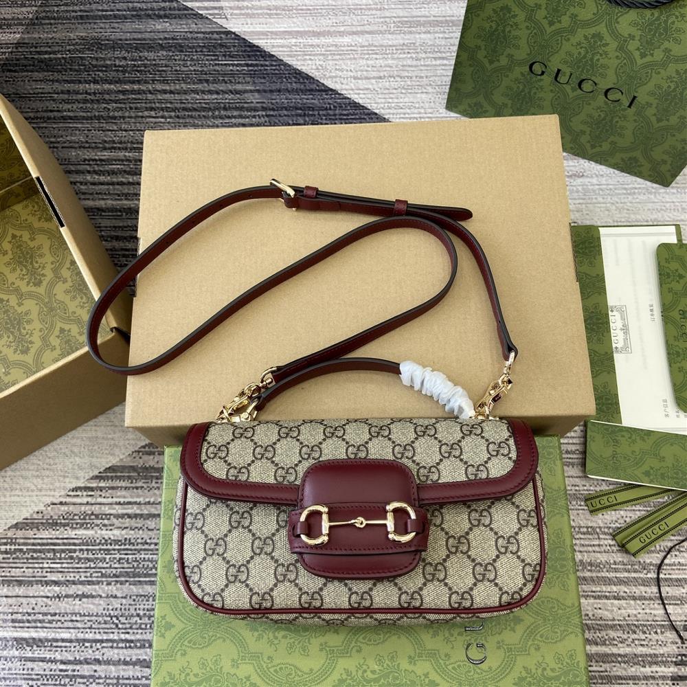 Comes with full packaging Gucci Horsebit 1955 series small handbagGuided by the vision of creative director Sabato De Sarno the Qixi Valentines Da