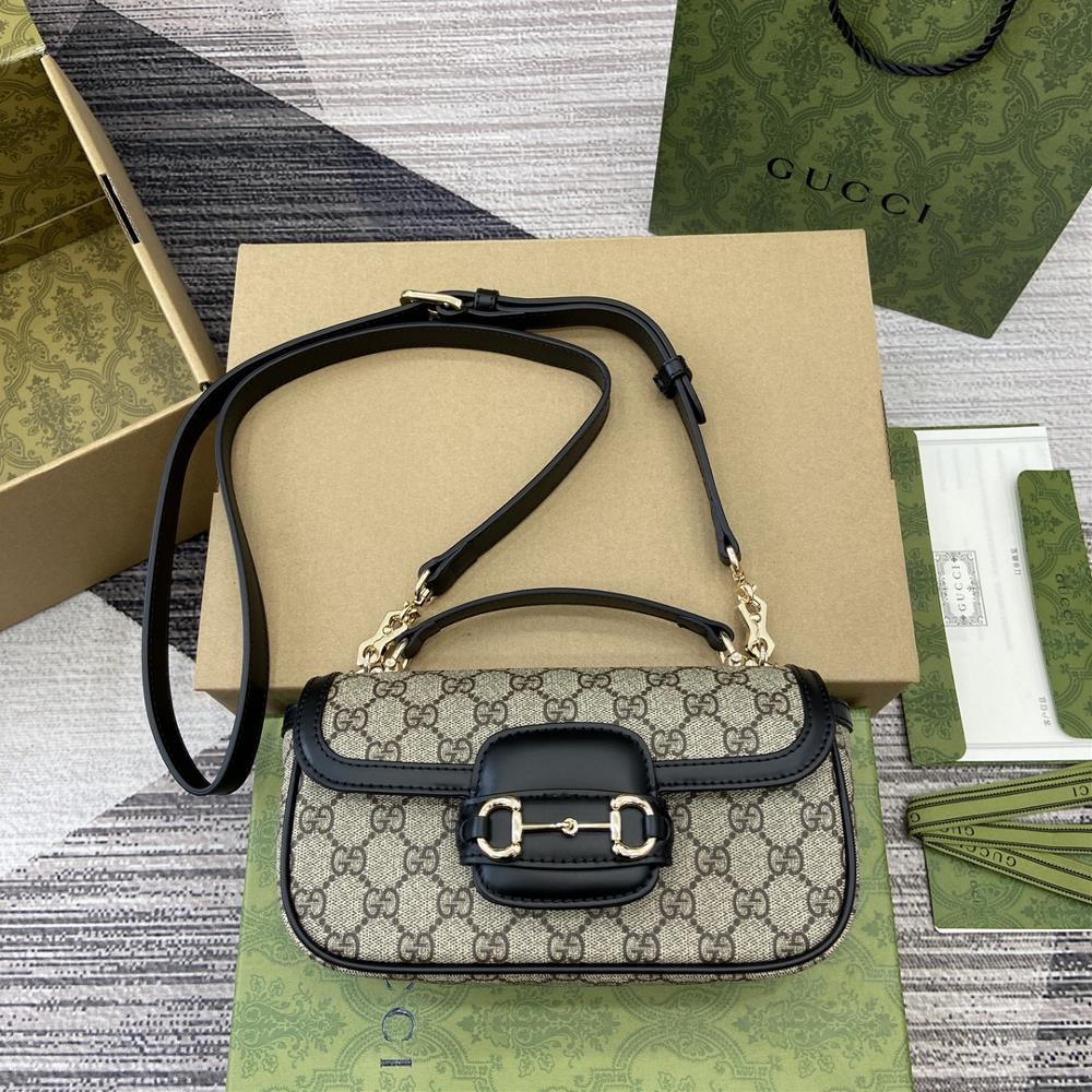 Comes with full packaging Gucci Horsebit 1955 series small handbagGuided by the vision of creative director Sabato De Sarno the Qixi Valentines Da