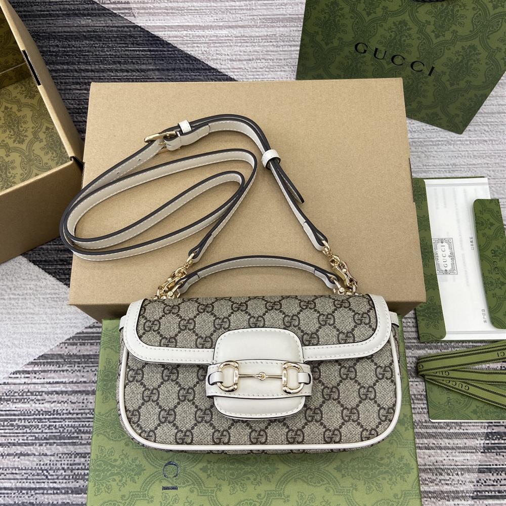 Comes with full packaging Gucci Horsebit 1955 series small handbagGuided by the vision of creative director Sabato De Sarno the Qixi Valentines Da