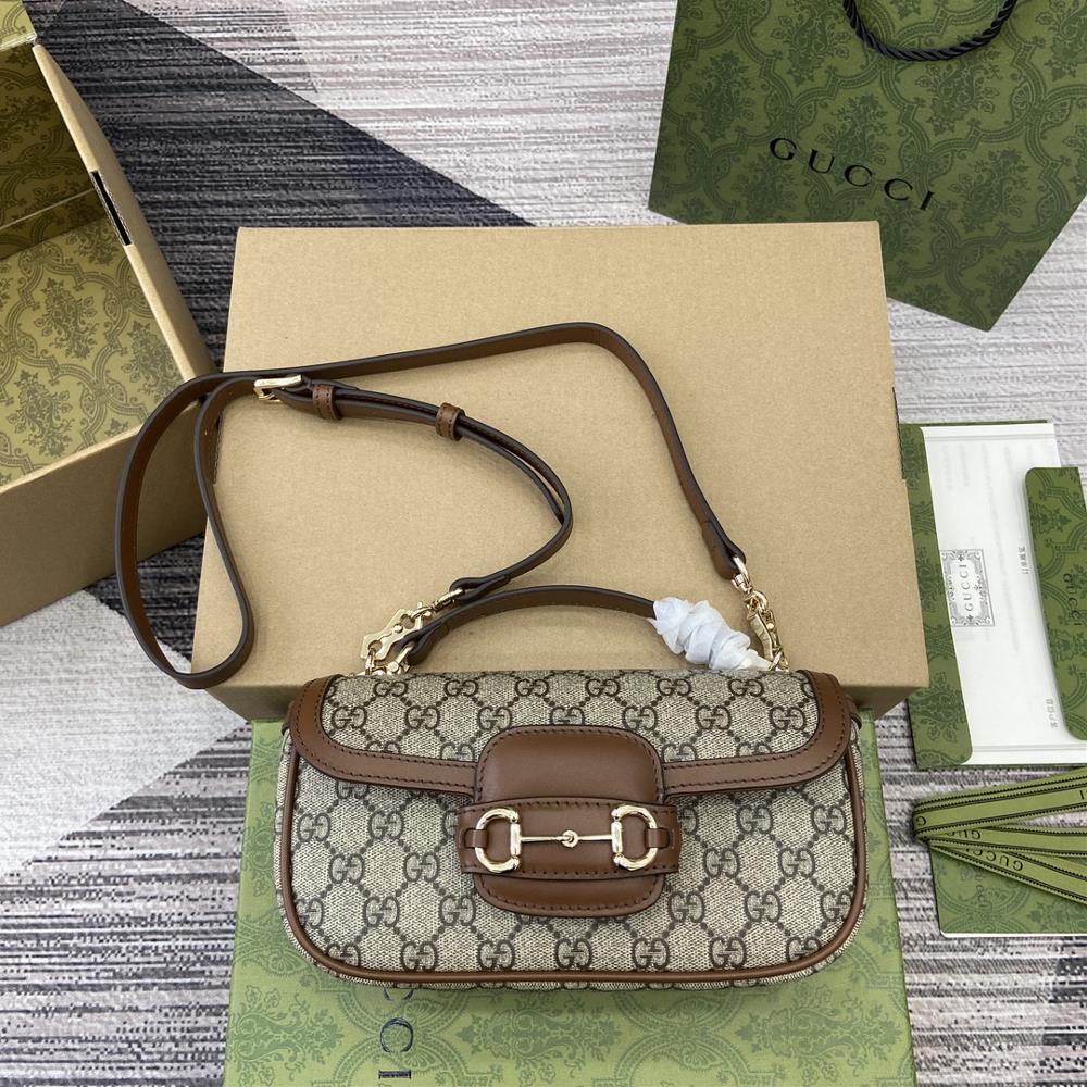 Comes with full packaging Gucci Horsebit 1955 series small handbagGuided by the vision of creative director Sabato De Sarno the Qixi Valentines Da