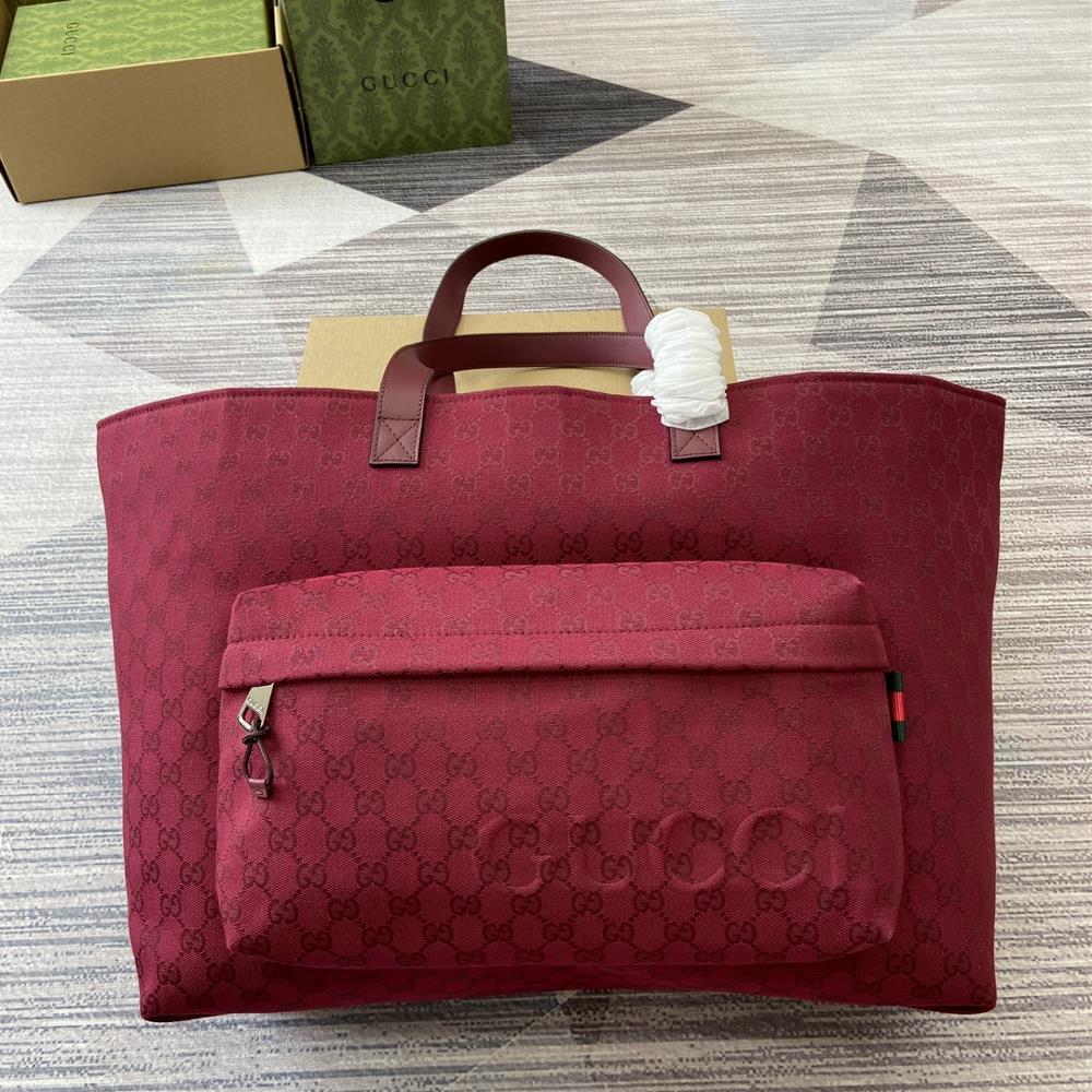 New Large GG Tote Bag with Green Gift BagThe classic items of the autumn and winter mens collection vividly showcase a sporty style This series of