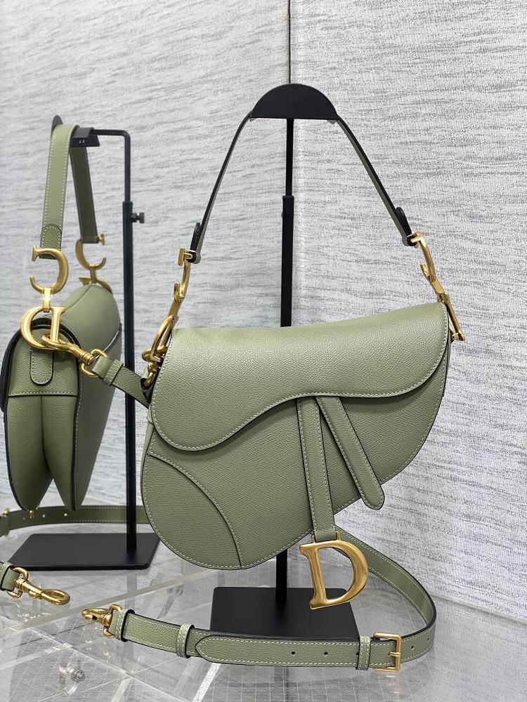 Matcha Green Large Shoulder Strap Classic Saddle Bag the king of classic saddle bags with an unshakable status sweeping the entire fashion circle I