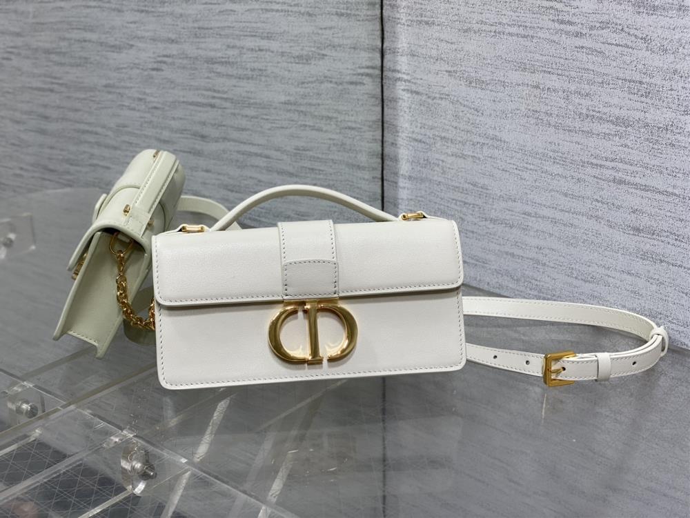 White in stockMiss Montaigne mini Montaigne woc super stylish online appearance classic Oblique floral fabric iconic gold logo letter buckle retr