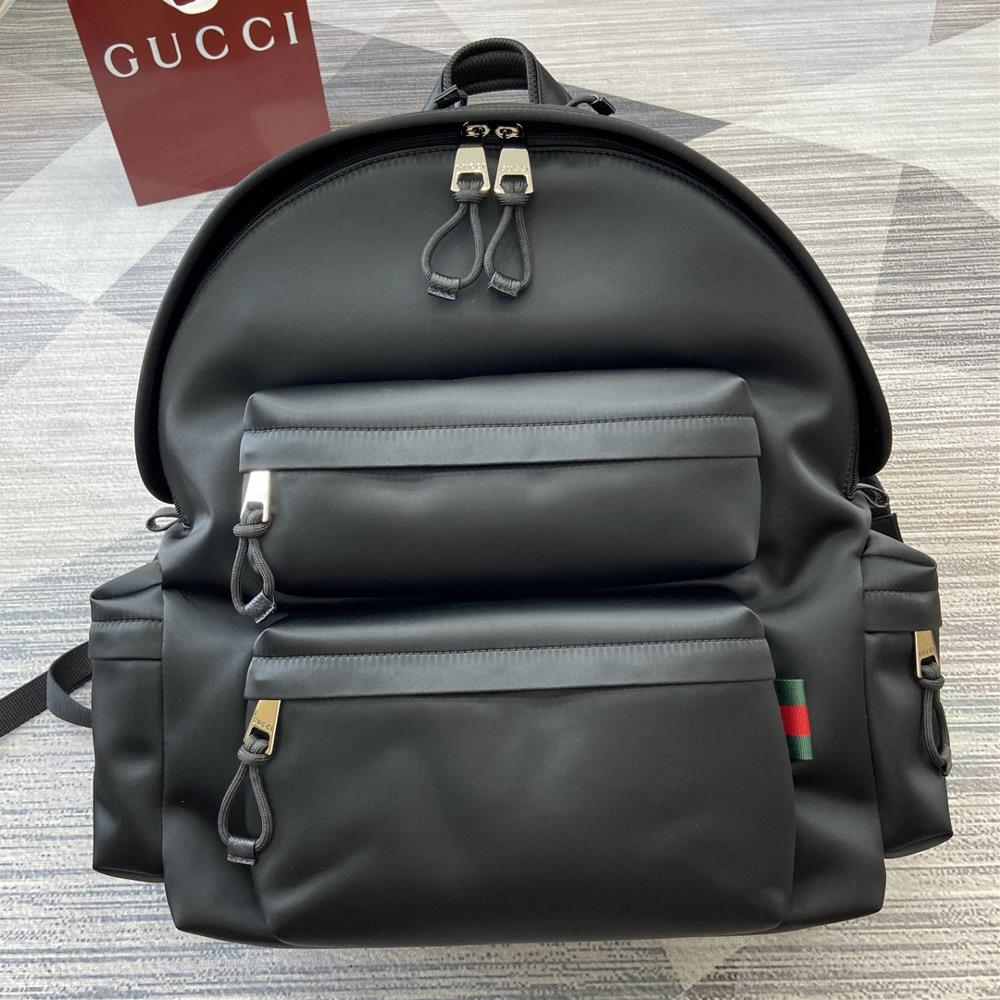 Comes with a counter gift bag adorned with Gucci logo large backpackAs a masterpiece of the 2024 autumnwinter mens fashion show this backpack in