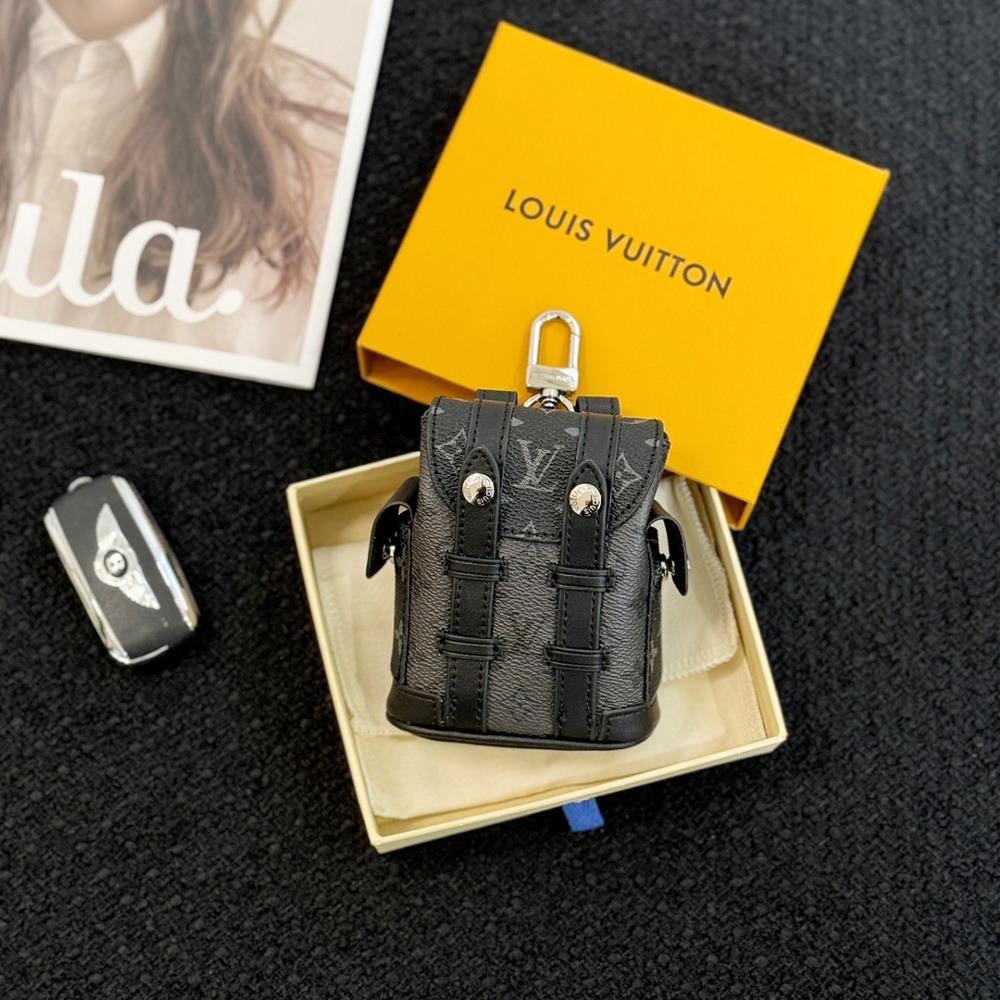 New Mini Backpack Pendant in 8 Colors for ShipmentLouis Vuitton LV Mini Backpack Keychain PendantCan hold small items such as cards and change M77166s