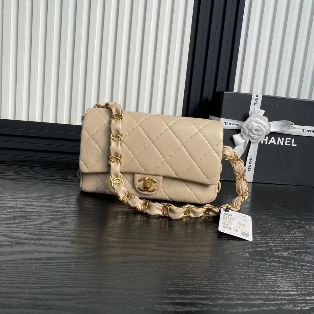 Chanel24K Premium AS5176 Underarm Bag Double C Coarse Chain Sheepskin Leather with Vintage Metal Unique Design Style More Temperament Very Versatile s