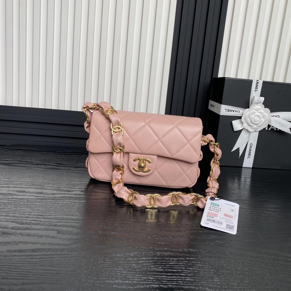 Chanel24K Premium AS5174 Underarm Bag Double C Coarse Chain Sheepskin Leather with Vintage Metal Unique Design Style More Temperament Very Versatile s