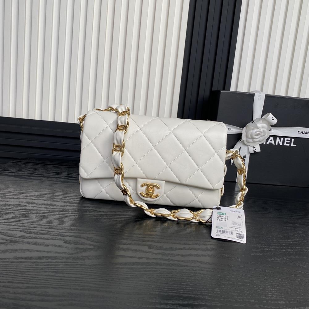 Chanel24K Premium AS5176 Underarm Bag Double C Coarse Chain Sheepskin Leather with Vintage Metal Unique Design Style More Temperament Very Versatile s