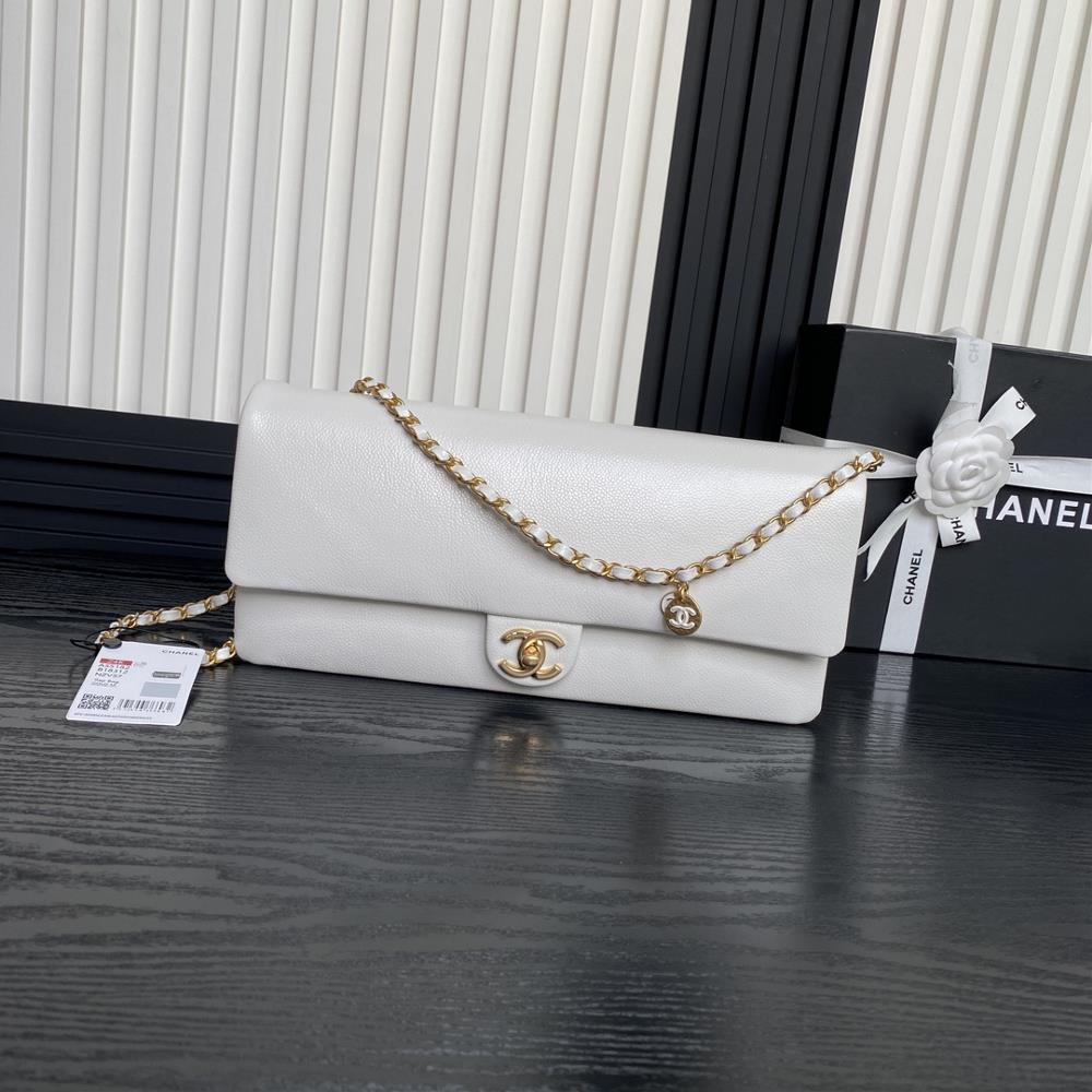 Chanel 24k CF vintage new model AS5182 simple and highend elegant particle embossed shiny calf leather and gold metal retro style will never go out o