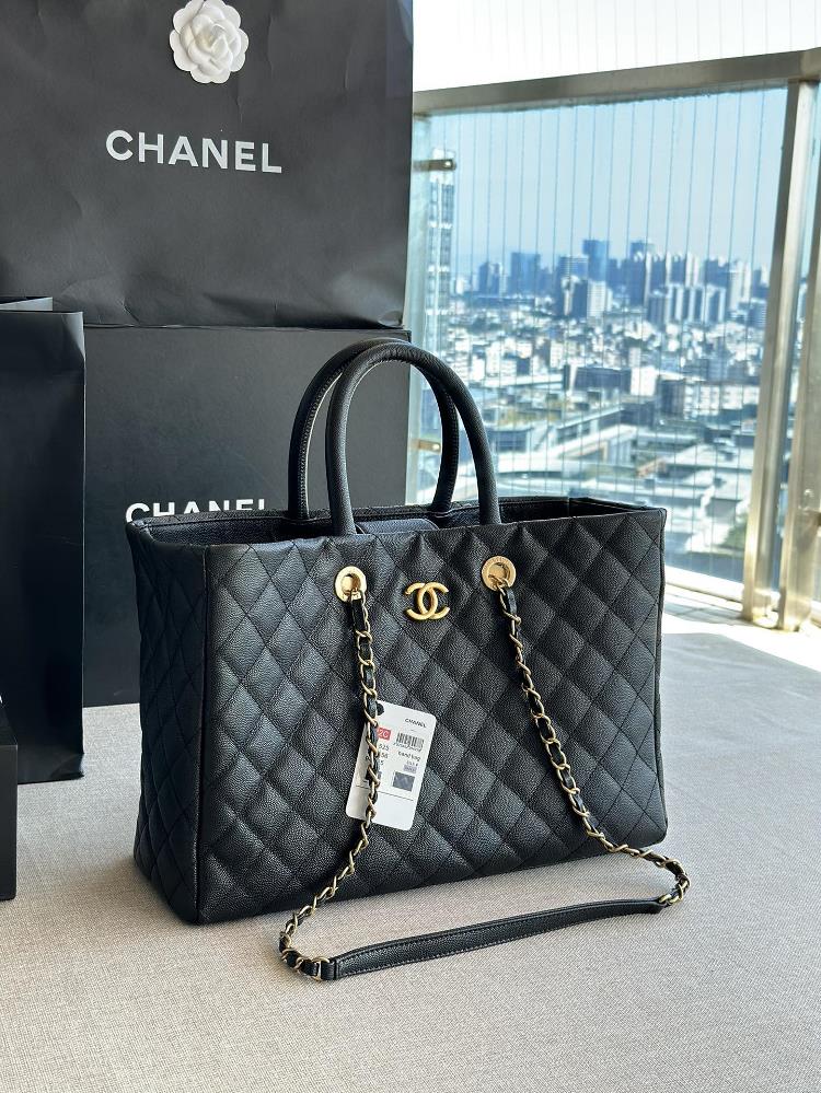 CHANEL Model A93525 Size 36X38X16CM Small Model 57974 Size 21X30X14CM2019 SpringSummer New Shopping Large Handbag Imported Particle Ball Pattern and