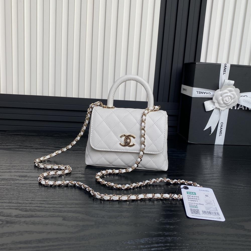 Chanel 24K Super Mini Coco Handle Ap4244Its design is truly luxurious and its completely sufficient to fully fill this capacityThe classic chain ele