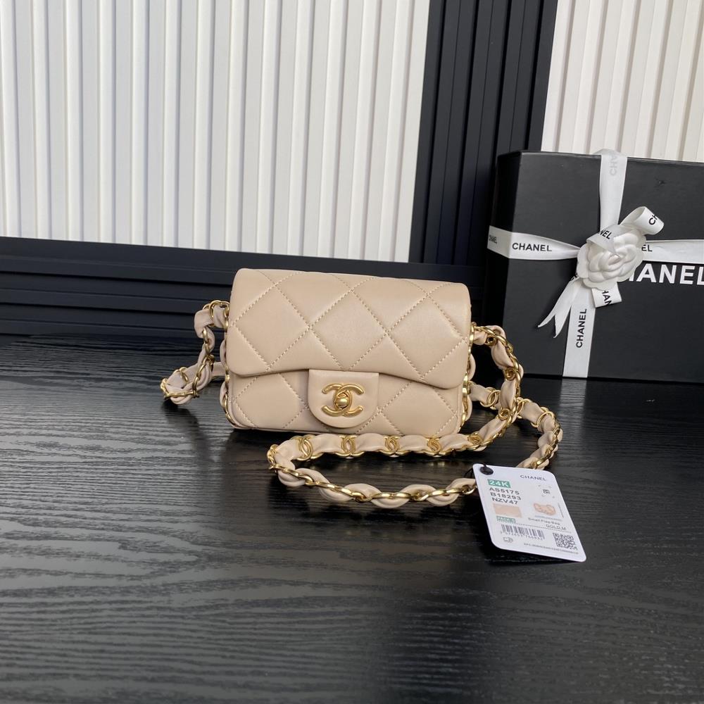 Chanel24K Premium AS5175 Underarm Bag Double C Coarse Chain Sheepskin Leather with Vintage Metal Unique Design Style More Temperament Very Versatile s