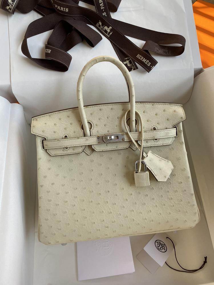 Fully hand sewn Birkin 25cm imported South African Kk ostrich skin wool silver buckle  professional luxury fashion brand agency businessIf you have