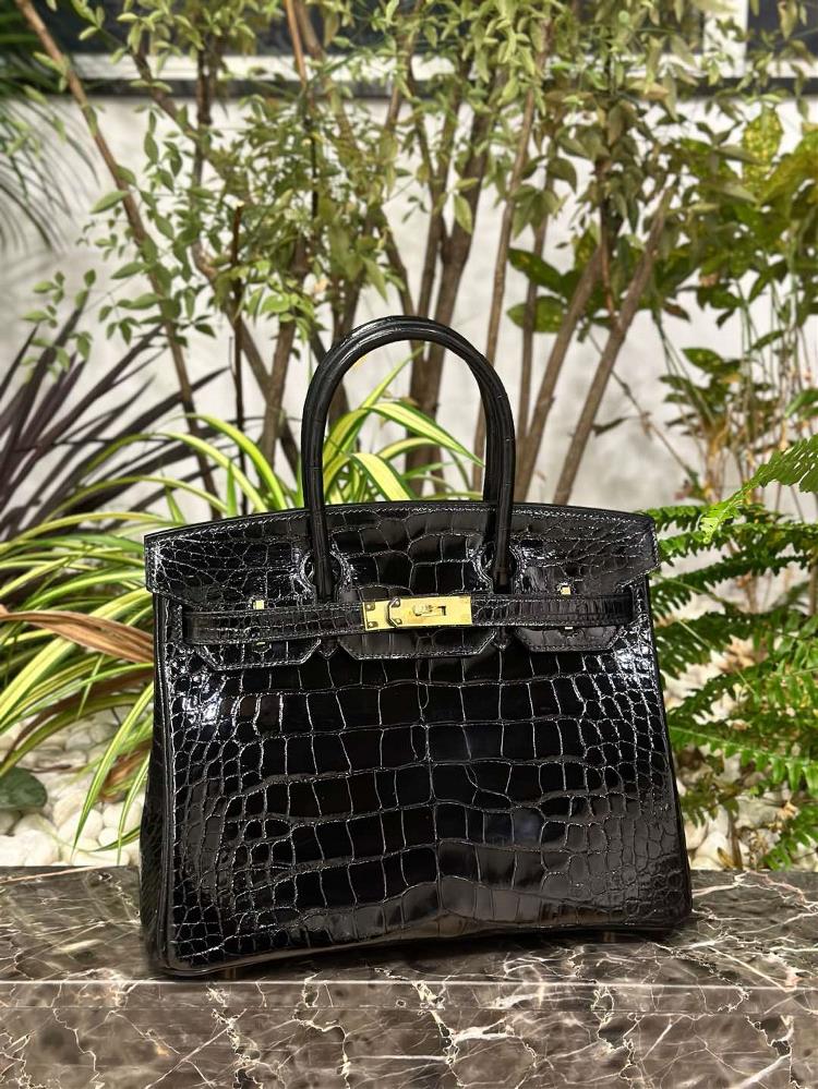 Birkin30 glossy black American black gold buckle in stock  professional luxury fashion brand agency businessIf you have wholesale or retail intentio