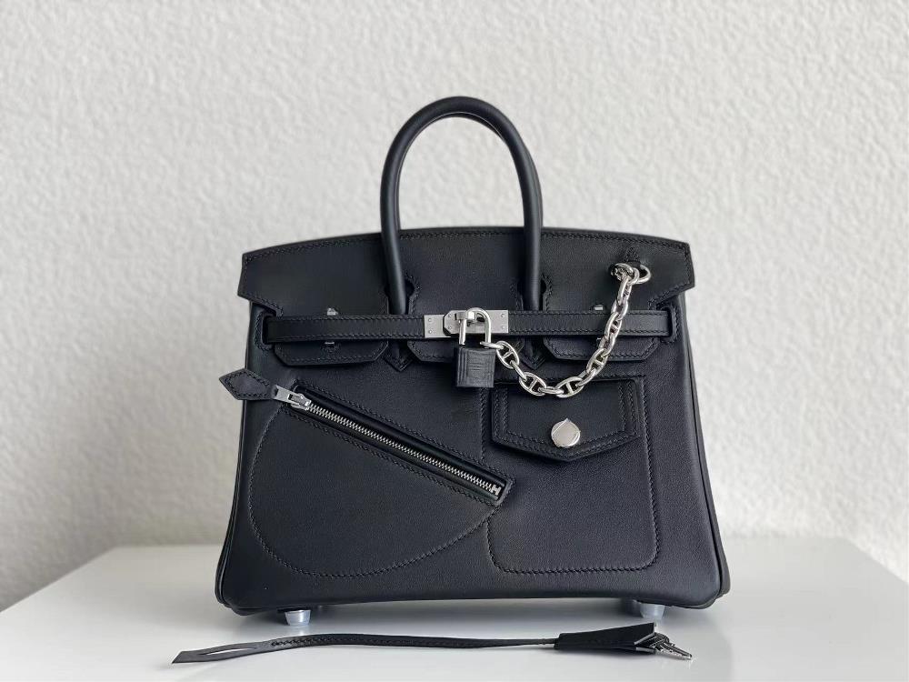 Limited editionBirkin 25 Rock Black SilverSo handsome  professional luxury fashion brand agency businessIf you have wholesale or retail intentions