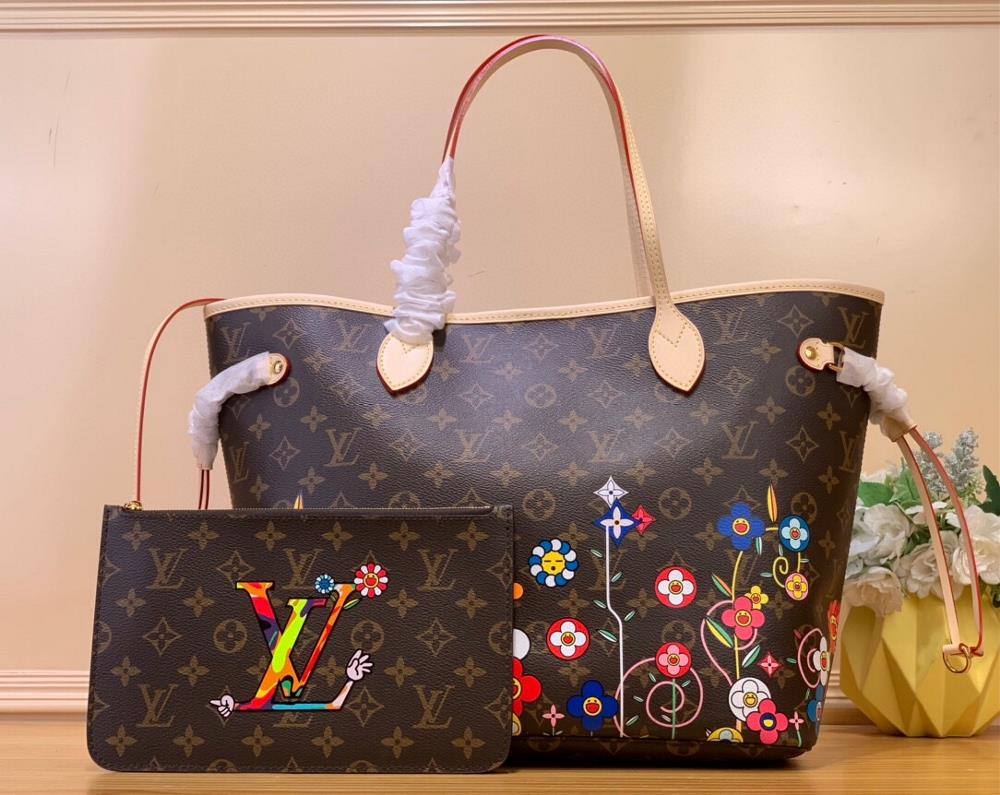 Original Factory 2368750 Top Order NEVERFULL Medium Handbag M13271 40995 Vintage Sunflower Murakami TakashiLouis Vuitton presents a new interpretation