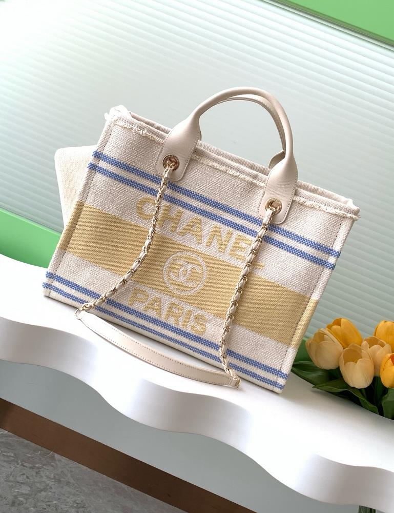 Chanel 5c Early Spring Beach Bag YellowSuper holiday feeling mediumsizedStyle number AS3351Size 34  professional luxury fashion brand agency busines